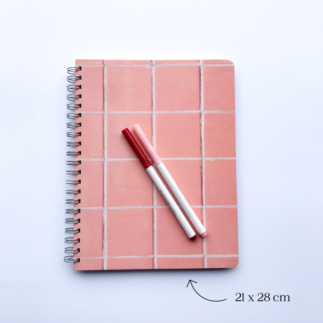 Cuaderno Pink Tile Grande