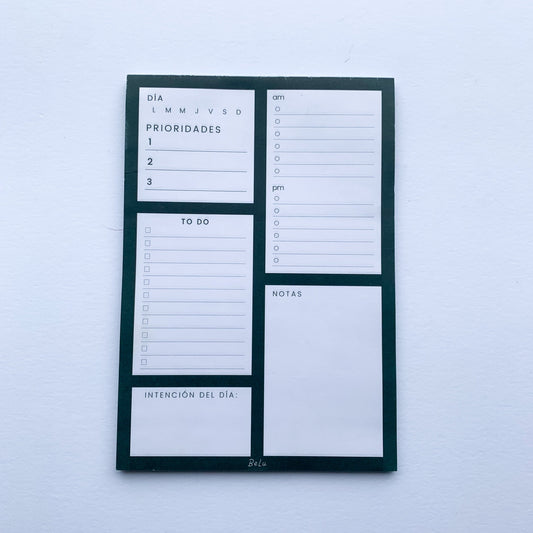Notepad Diario Verde oscuro
